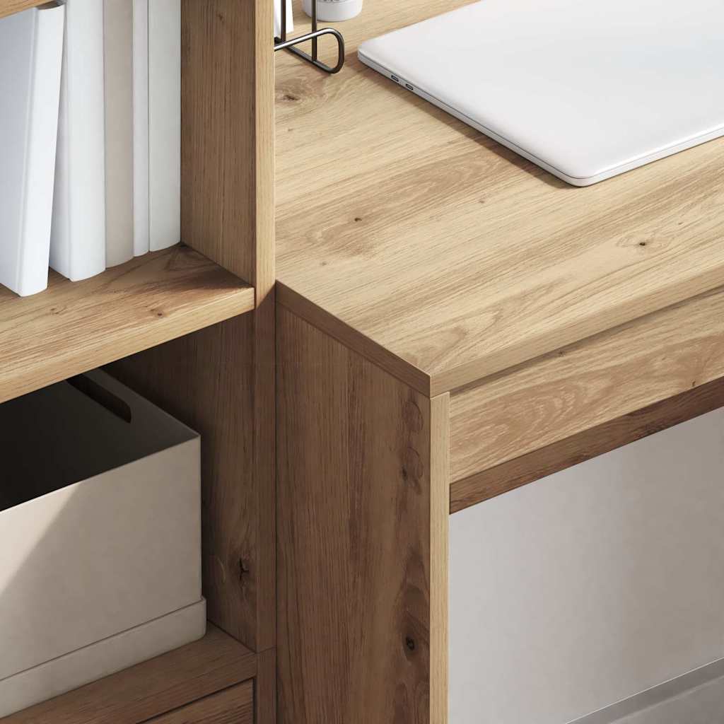vidaXL Desk Artisan Oak 100 x 50 x 76 cm 4