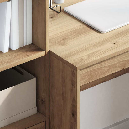 vidaXL Desk Artisan Oak 100 x 50 x 76 cm 4