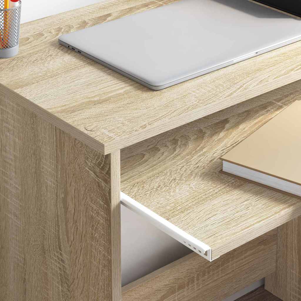 vidaXL Desk Sonoma Oak 106 x 41 x 88.5 cm Engineered Wood 4