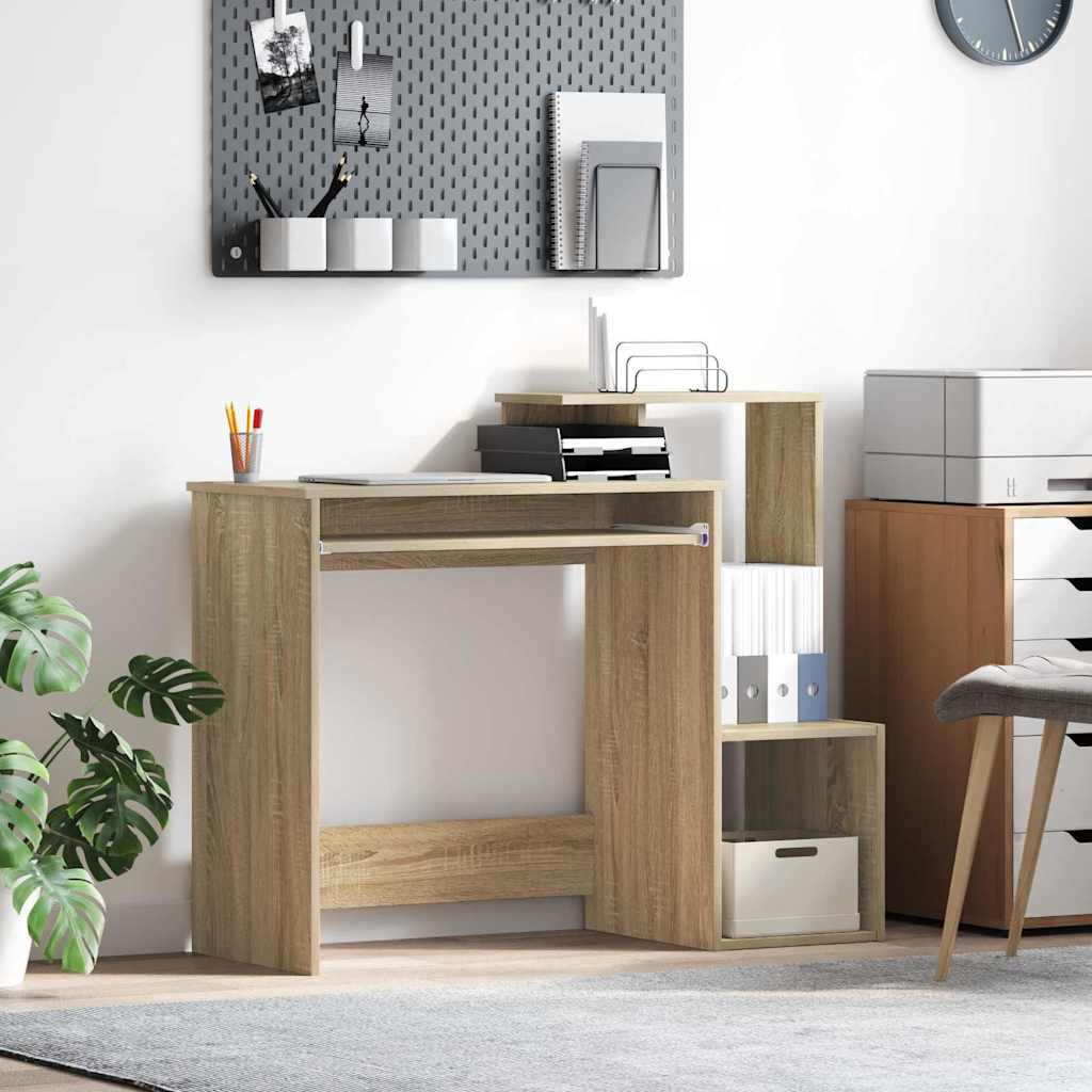 vidaXL Desk Sonoma Oak 106 x 41 x 88.5 cm Engineered Wood 1