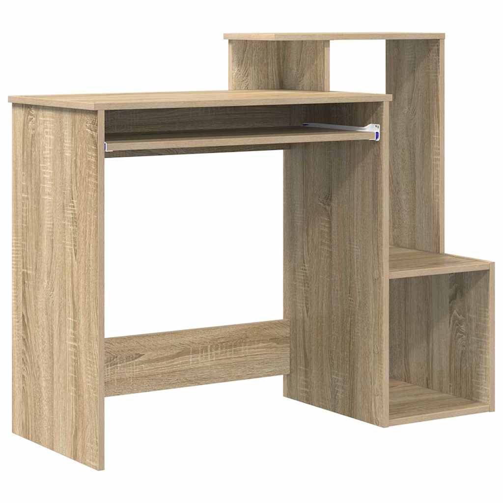 vidaXL Desk Sonoma Oak 106 x 41 x 88.5 cm Engineered Wood 2