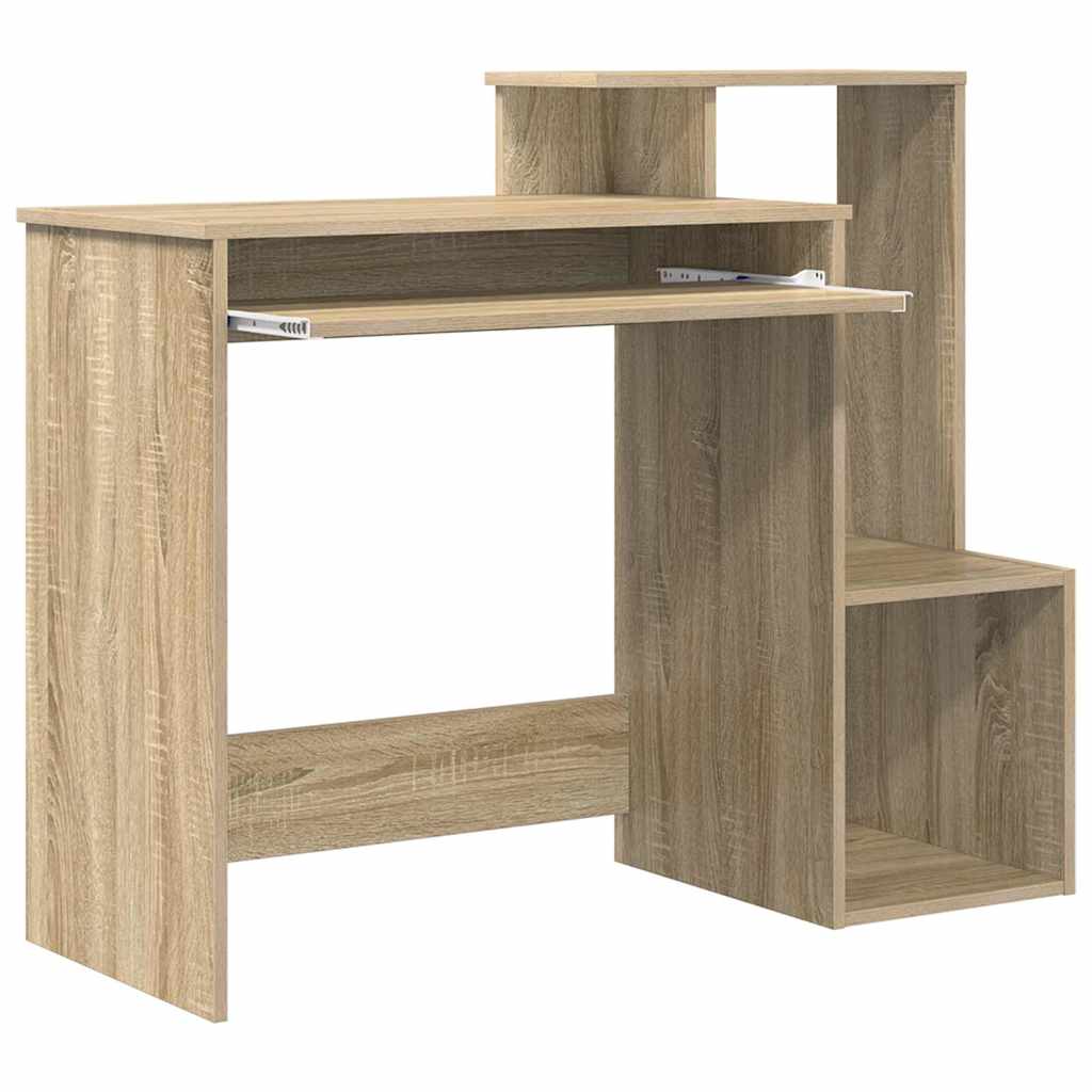 vidaXL Desk Sonoma Oak 106 x 41 x 88.5 cm Engineered Wood 5