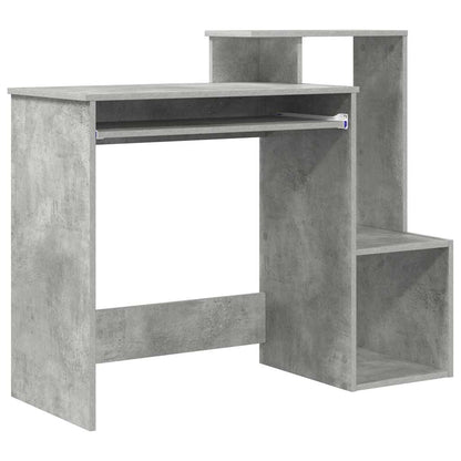 vidaXL Desk Concrete Grey 106 x 41 x 88.5 cm Engineered Wood 2