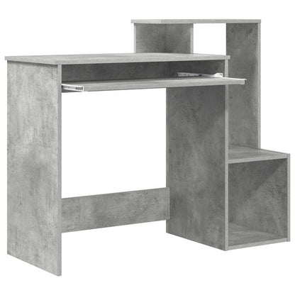 vidaXL Desk Concrete Grey 106 x 41 x 88.5 cm Engineered Wood 5