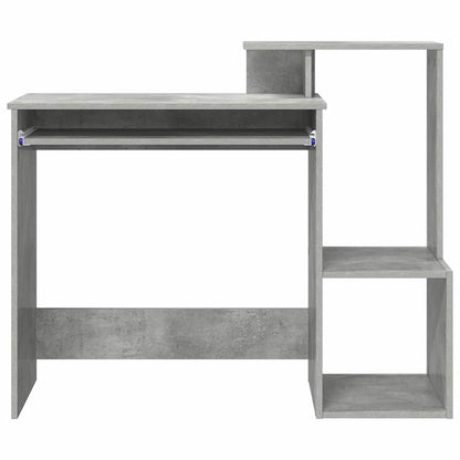 vidaXL Desk Concrete Grey 106 x 41 x 88.5 cm Engineered Wood 6