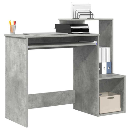 vidaXL Desk Concrete Grey 106 x 41 x 88.5 cm Engineered Wood 3