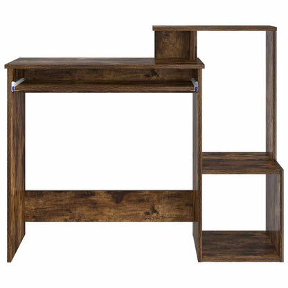 vidaXL Desk Smoked Oak 106 x 41 x 88.5 cm Engineered Wood 6