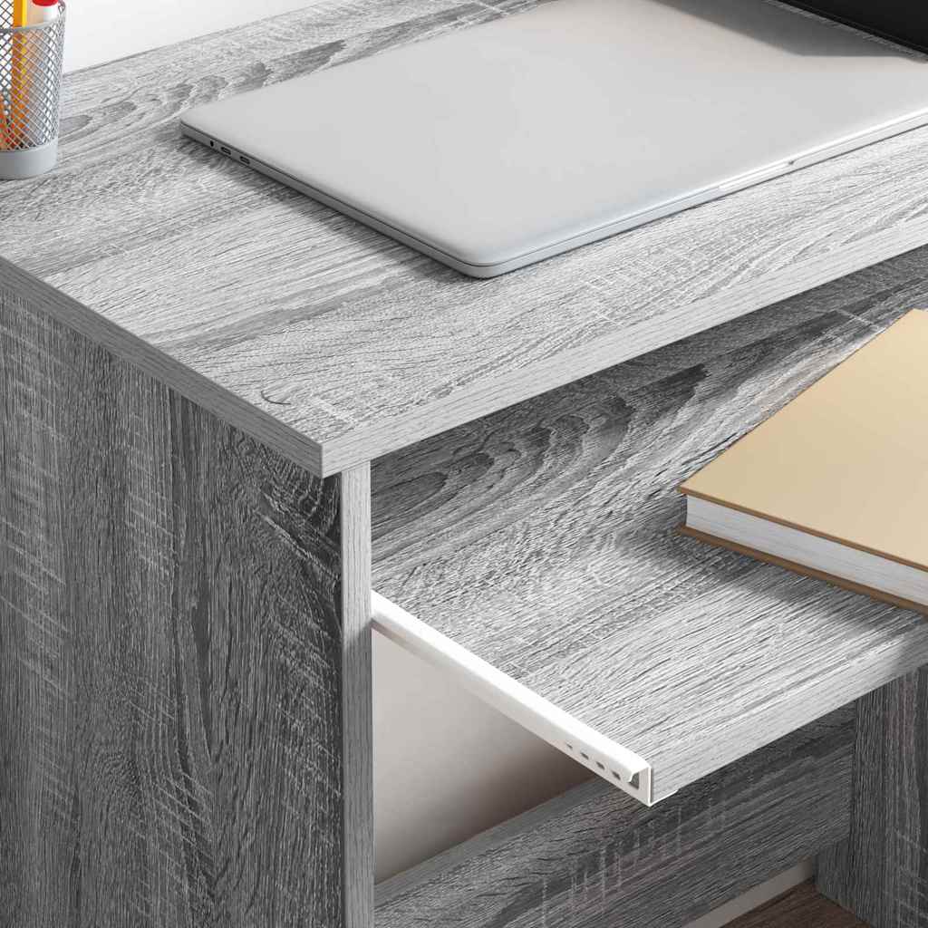 vidaXL Desk Grey Sonoma 106 x 41 x 88.5 cm Engineered Wood 4