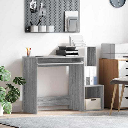 vidaXL Desk Grey Sonoma 106 x 41 x 88.5 cm Engineered Wood 1
