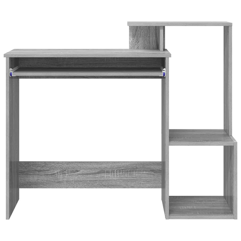 vidaXL Desk Grey Sonoma 106 x 41 x 88.5 cm Engineered Wood 6