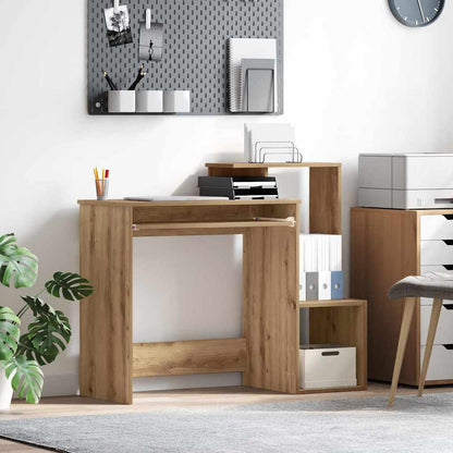 vidaXL Desk Artisan Oak 106 x 41 x 88.5 cm Engineered Wood 1