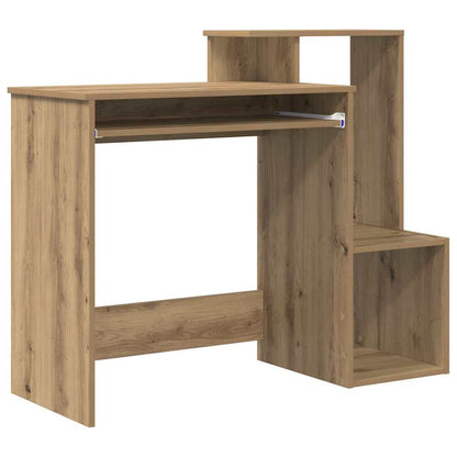 vidaXL Desk Artisan Oak 106 x 41 x 88.5 cm Engineered Wood 2