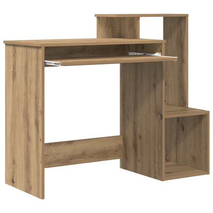 vidaXL Desk Artisan Oak 106 x 41 x 88.5 cm Engineered Wood 5