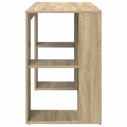 vidaXL Desk Sonoma Oak Engineered Wood 130 x 50.5 x 75 cm 6