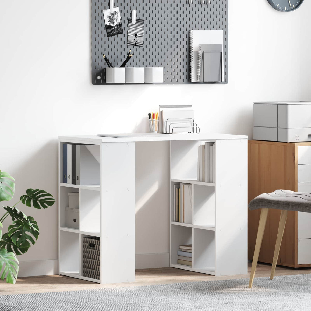 Desk Engineered Wood 90 x 50 x 75 cm White