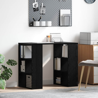 vidaXL Desk Black Oak Engineered Wood 90 x 50 x 75 cm 1