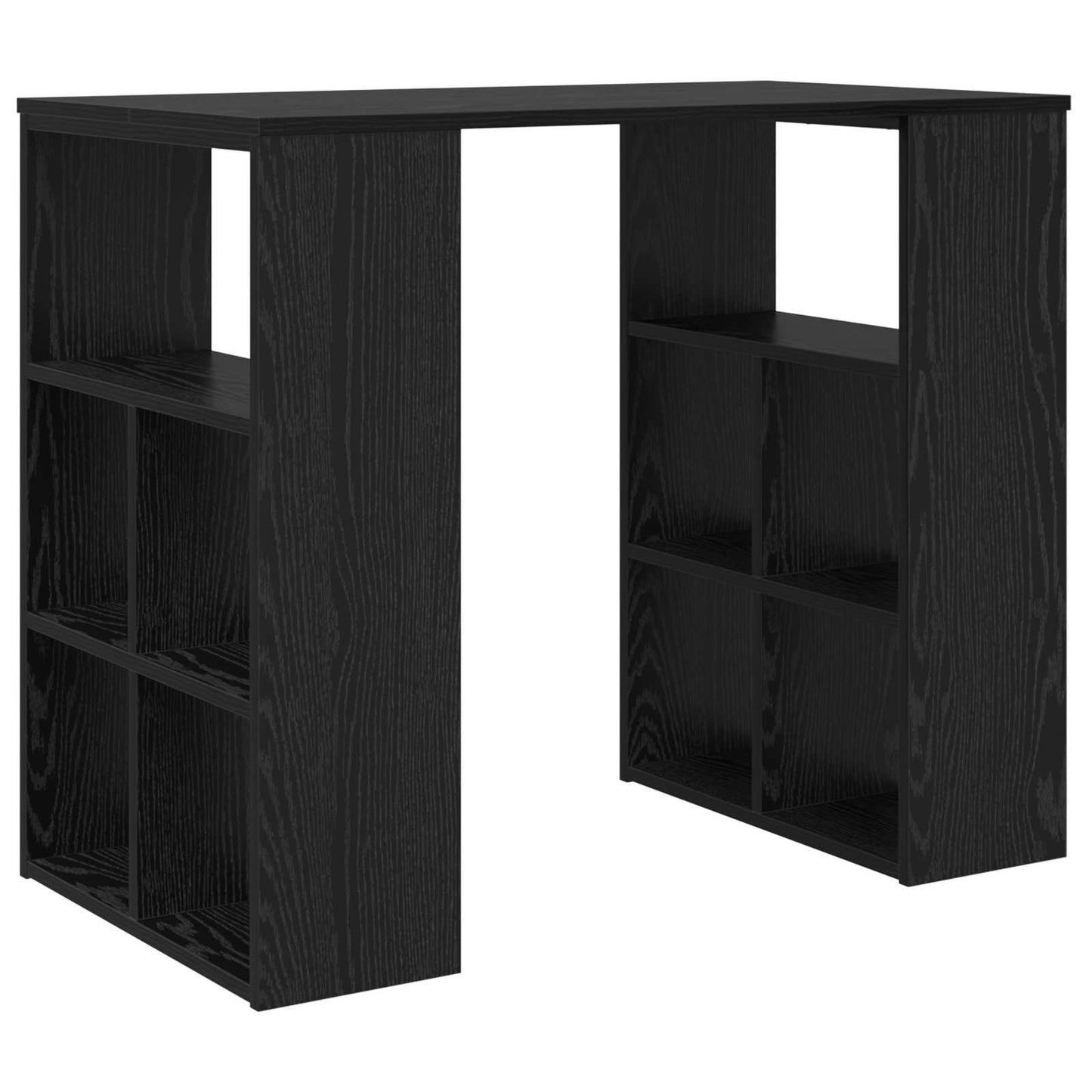 vidaXL Desk Black Oak Engineered Wood 90 x 50 x 75 cm 2