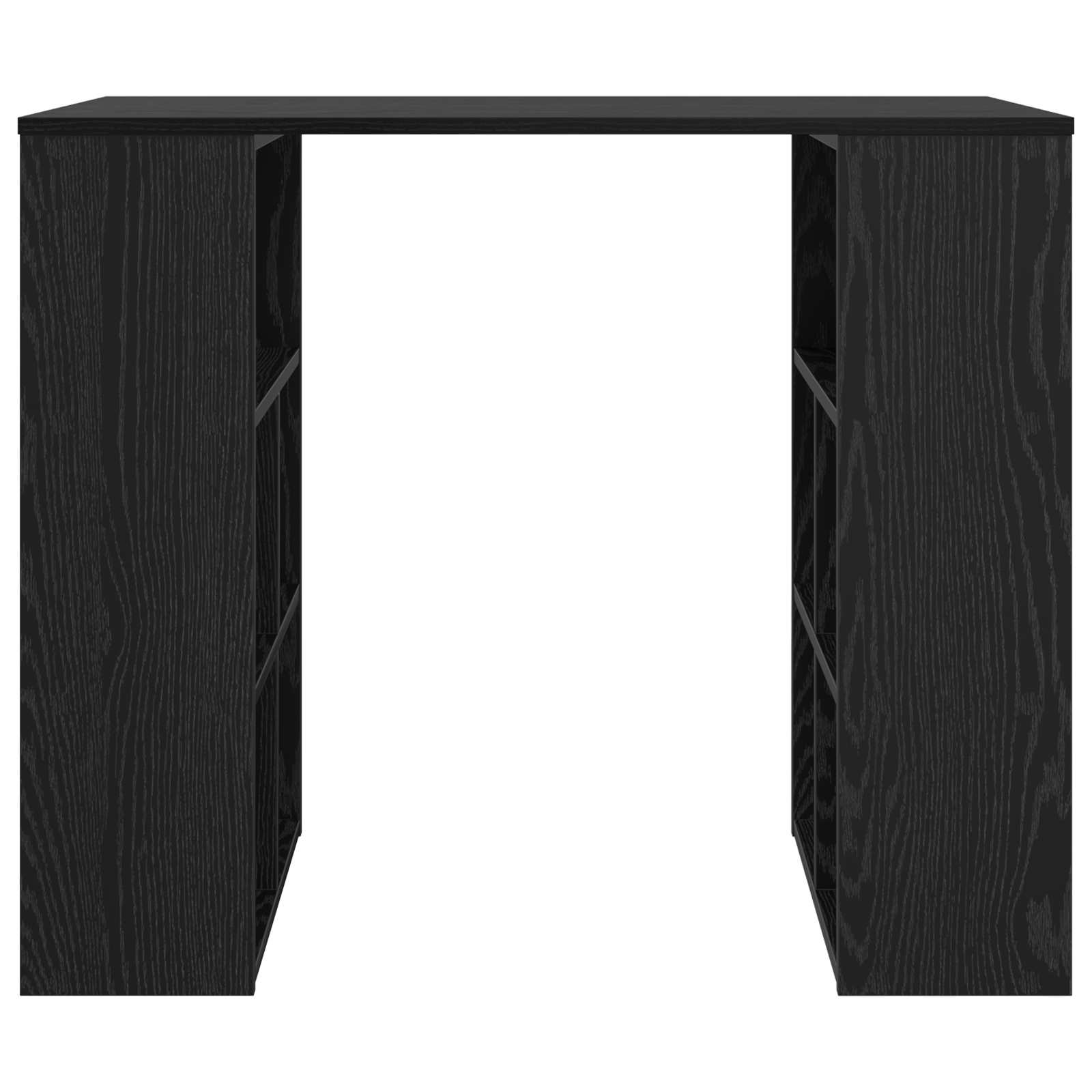 vidaXL Desk Black Oak Engineered Wood 90 x 50 x 75 cm 5