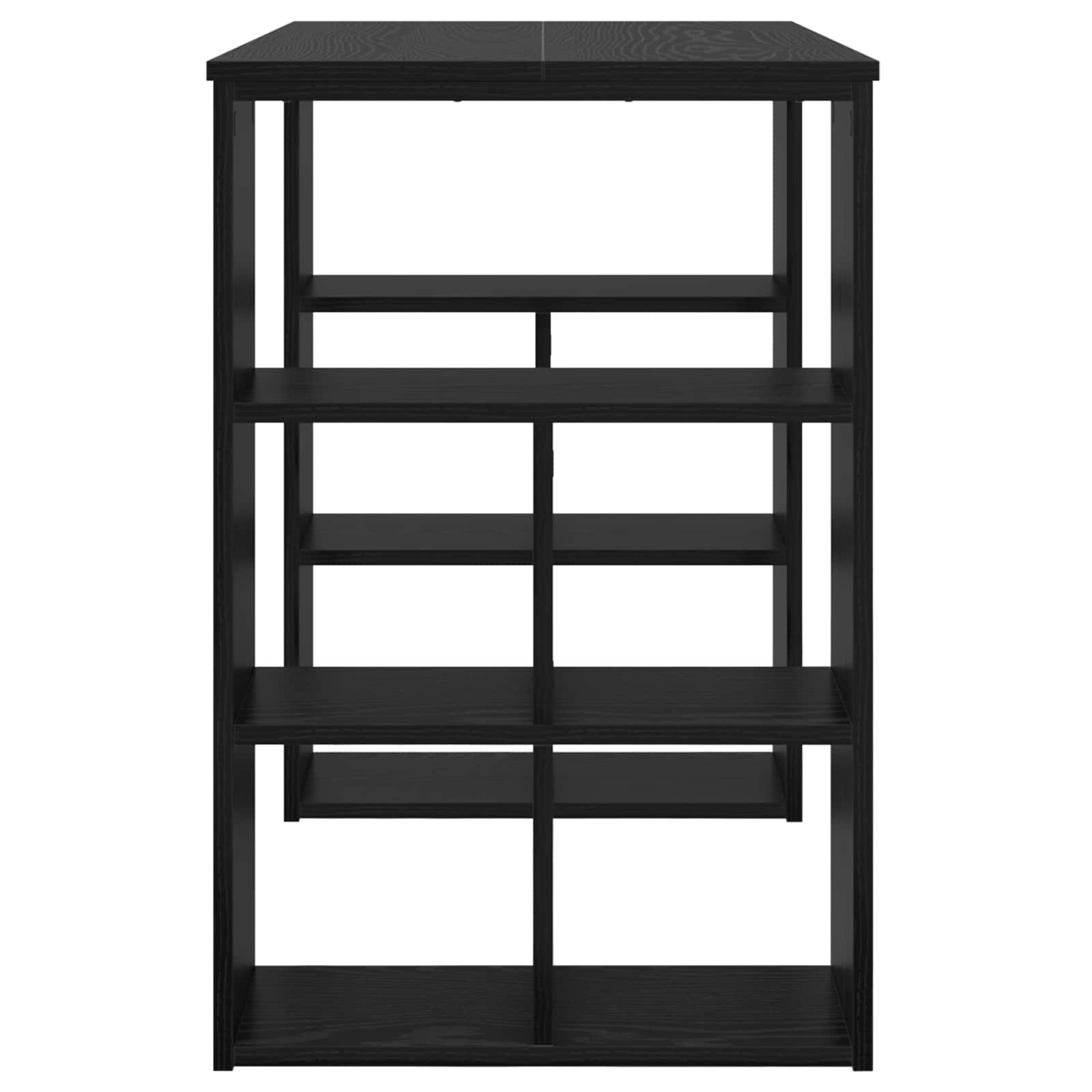 vidaXL Desk Black Oak Engineered Wood 90 x 50 x 75 cm 6