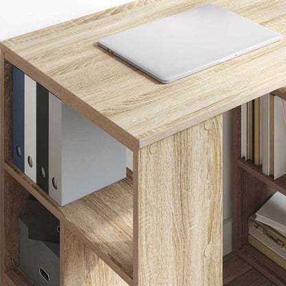 vidaXL Desk Sonoma Oak Engineered Wood 90 x 50 x 75 cm 4