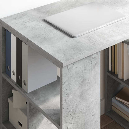 vidaXL Desk Concrete Grey Engineered Wood 90 x 50 x 75 cm 4
