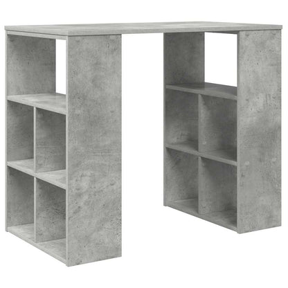 vidaXL Desk Concrete Grey Engineered Wood 90 x 50 x 75 cm 2
