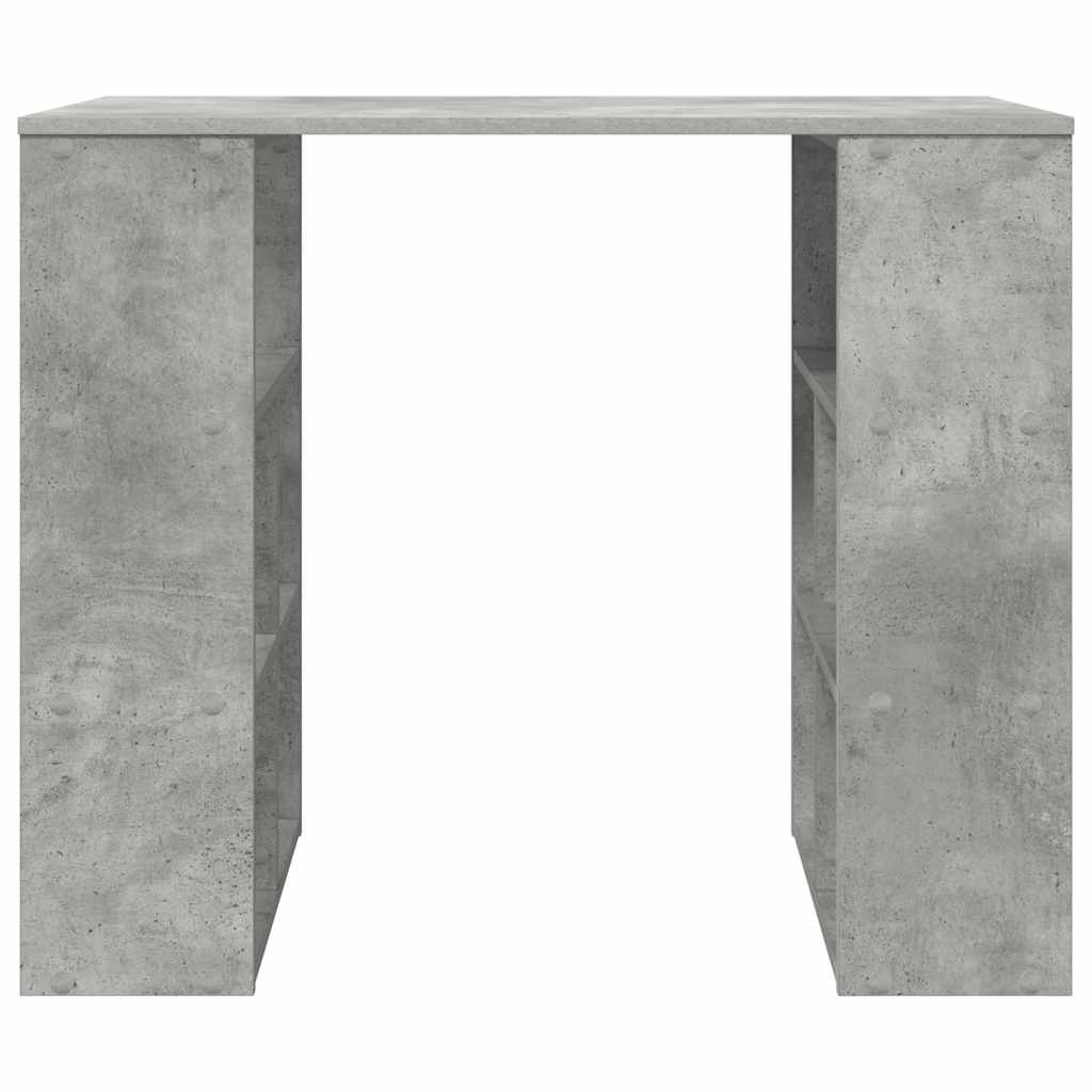 vidaXL Desk Concrete Grey Engineered Wood 90 x 50 x 75 cm 5