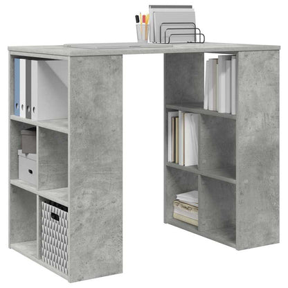 vidaXL Desk Concrete Grey Engineered Wood 90 x 50 x 75 cm 3
