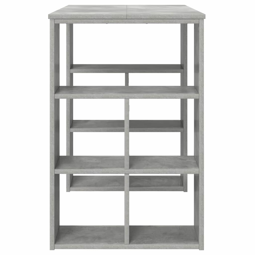 vidaXL Desk Concrete Grey Engineered Wood 90 x 50 x 75 cm 6