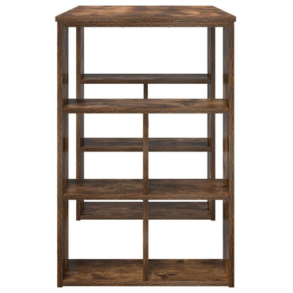 vidaXL Desk Smoked Oak Engineered Wood 90 x 50 x 75 cm 6