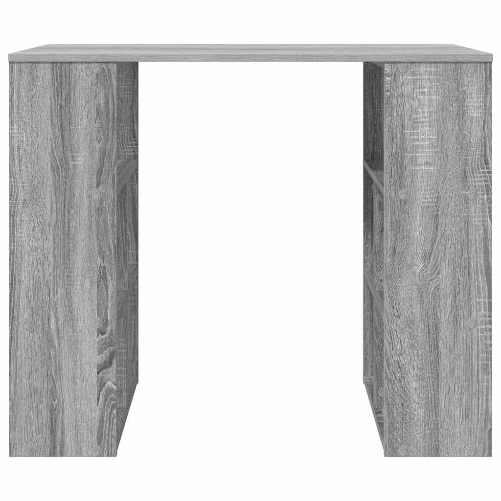 vidaXL Desk Grey Sonoma Engineered Wood 90 x 50 x 75 cm 5