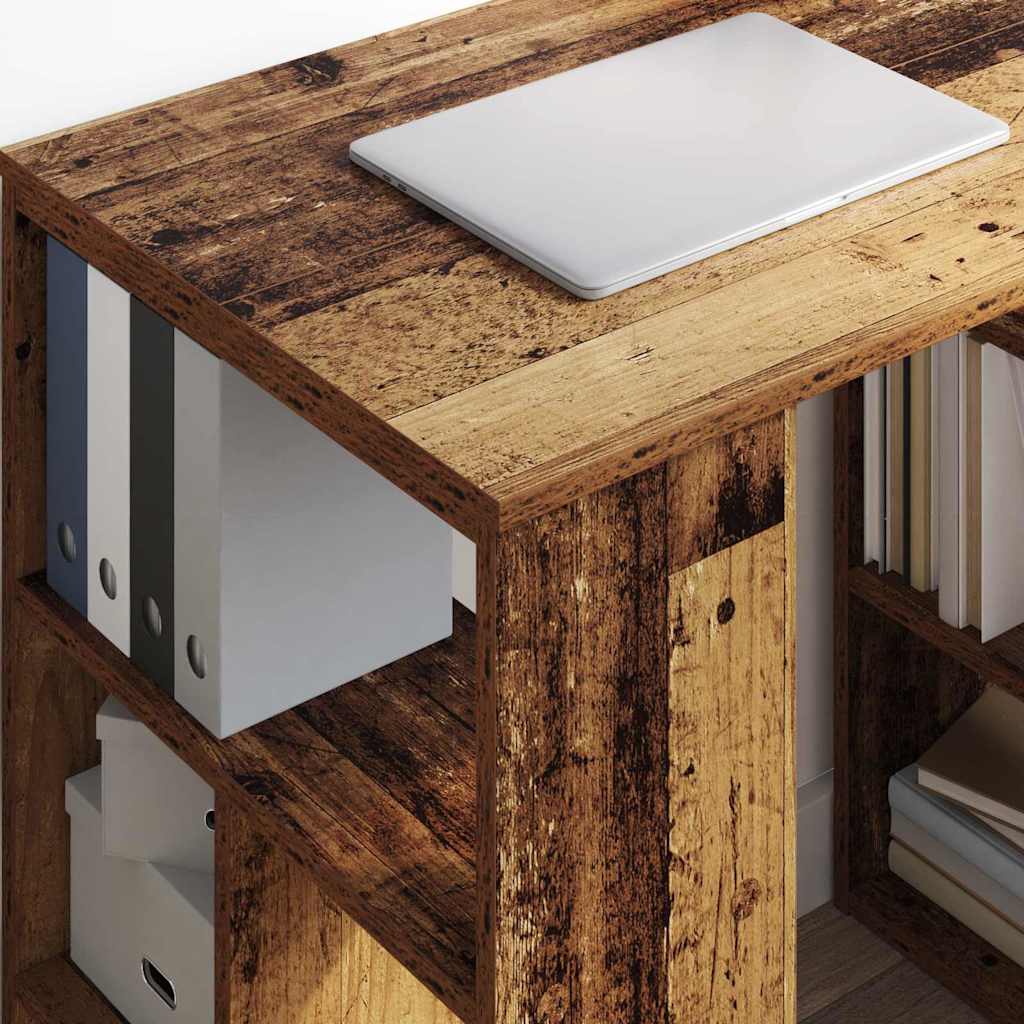 vidaXL Desk Old Wood Engineered Wood 90 x 50 x 75 cm 4