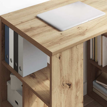 vidaXL Desk Artisan Oak Engineered Wood 90 x 50 x 75 cm 4