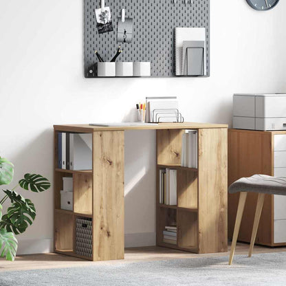 vidaXL Desk Artisan Oak Engineered Wood 90 x 50 x 75 cm 1