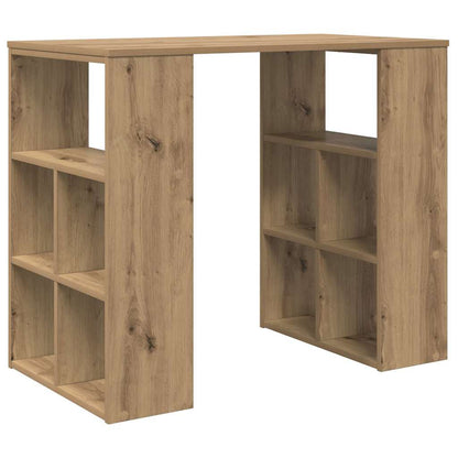 vidaXL Desk Artisan Oak Engineered Wood 90 x 50 x 75 cm 2