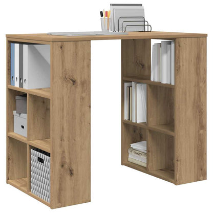 vidaXL Desk Artisan Oak Engineered Wood 90 x 50 x 75 cm 3