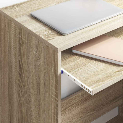 vidaXL Desk Sonoma Oak Engineered Wood 77.5 x 43 x 79 cm 4