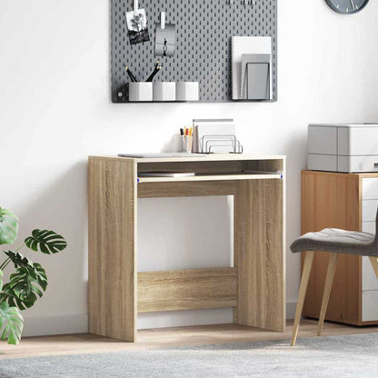 vidaXL Desk Sonoma Oak Engineered Wood 77.5 x 43 x 79 cm 1