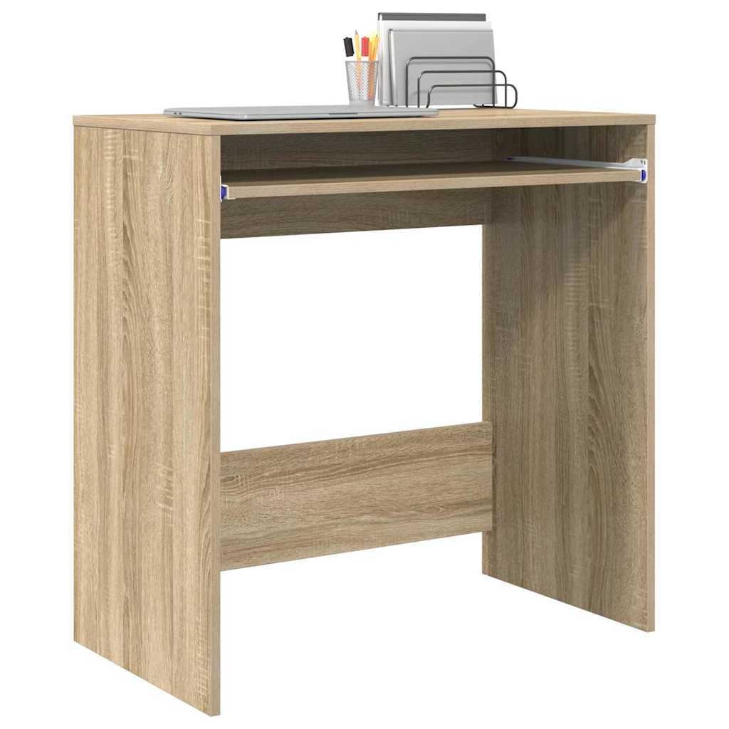 vidaXL Desk Sonoma Oak Engineered Wood 77.5 x 43 x 79 cm 3