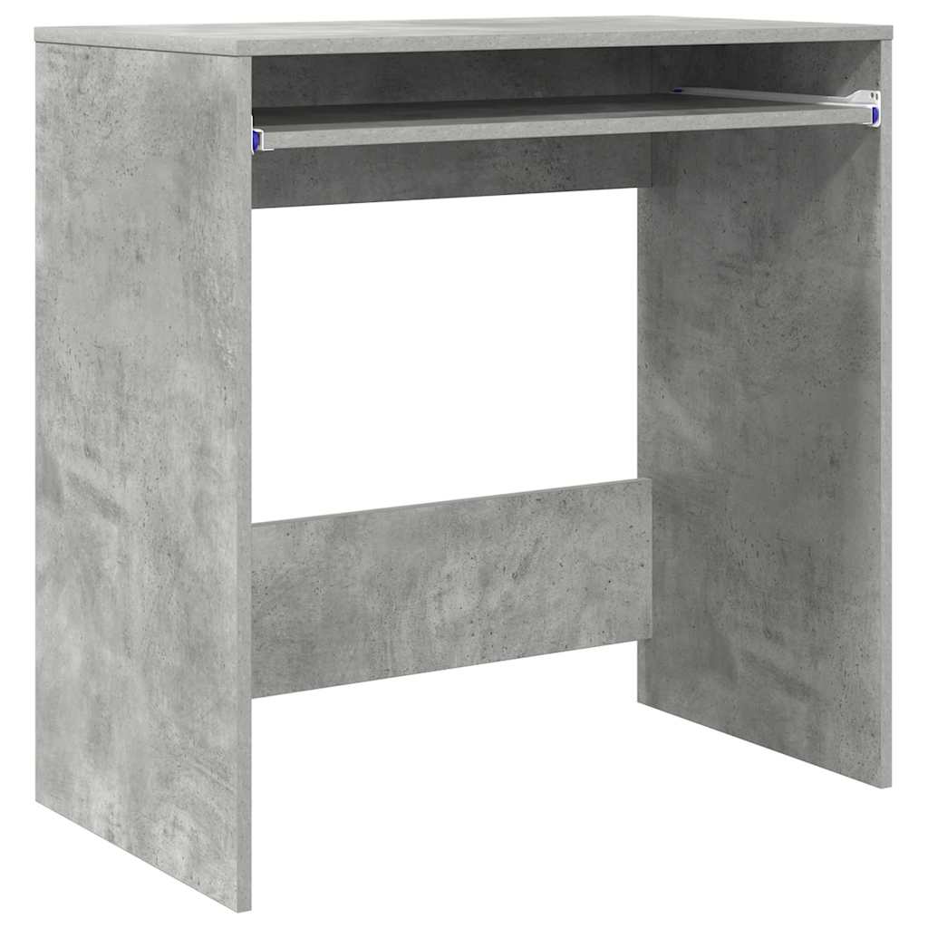vidaXL Desk Concrete Grey Engineered Wood 77.5 x 43 x 79 cm 2