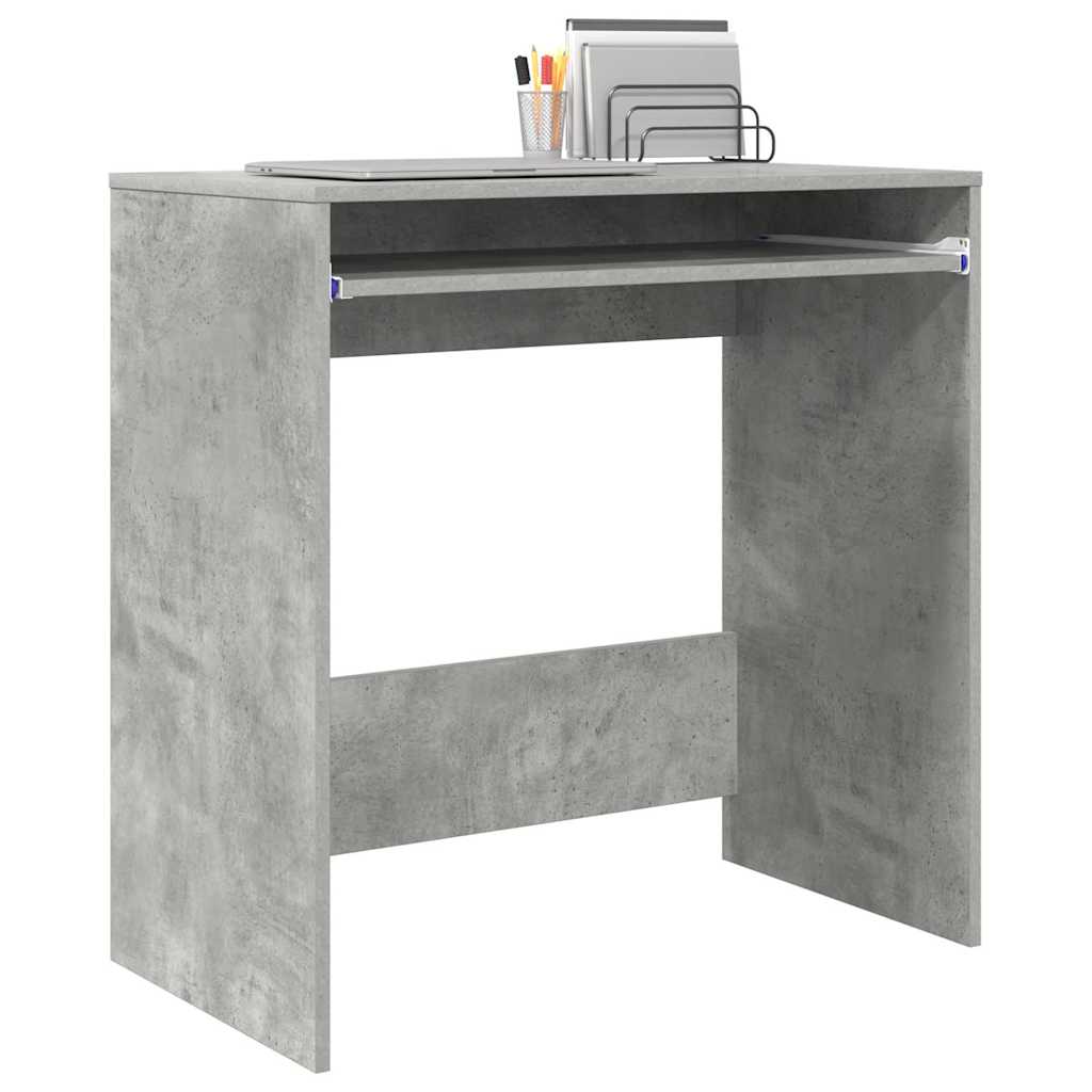 vidaXL Desk Concrete Grey Engineered Wood 77.5 x 43 x 79 cm 3