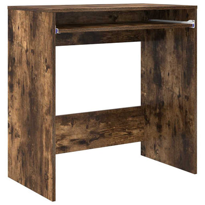 vidaXL Desk Smoked Oak Engineered Wood 77.5 x 43 x 79 cm 2