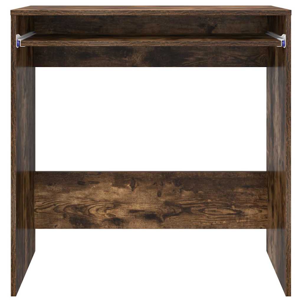 vidaXL Desk Smoked Oak Engineered Wood 77.5 x 43 x 79 cm 6