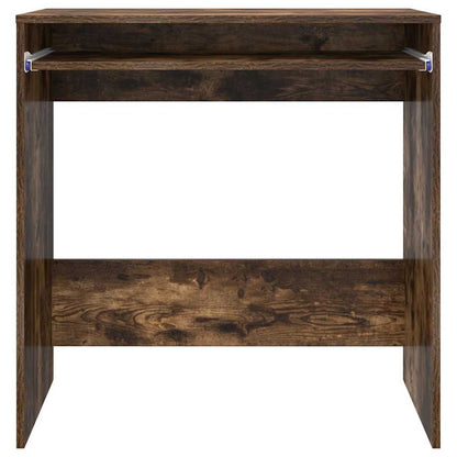 vidaXL Desk Smoked Oak Engineered Wood 77.5 x 43 x 79 cm 6