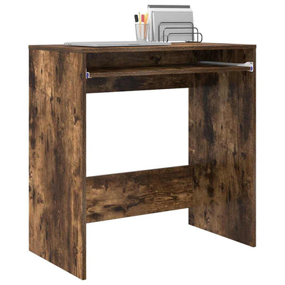 vidaXL Desk Smoked Oak Engineered Wood 77.5 x 43 x 79 cm 3