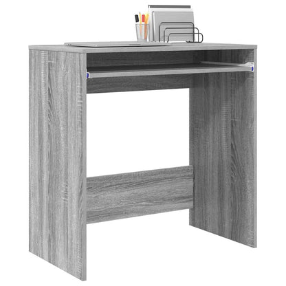 vidaXL Desk Grey Sonoma Engineered Wood 77.5 x 43 x 79 cm 3