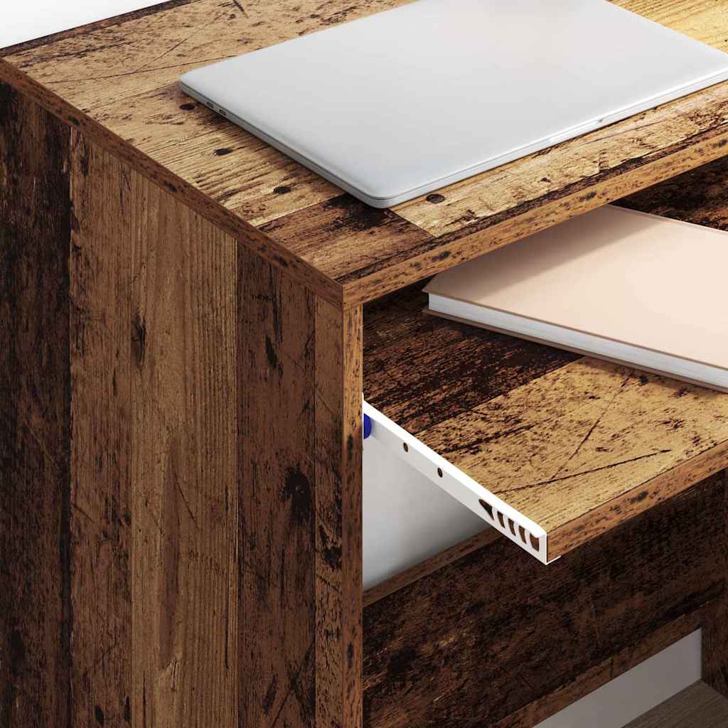 vidaXL Desk Old Wood Engineered Wood 77.5 x 43 x 79 cm 4