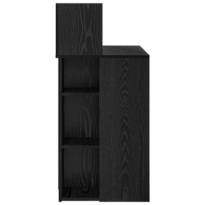 vidaXL Desk Black Oak Engineered Wood 90 x 48 x 101.5 cm 6