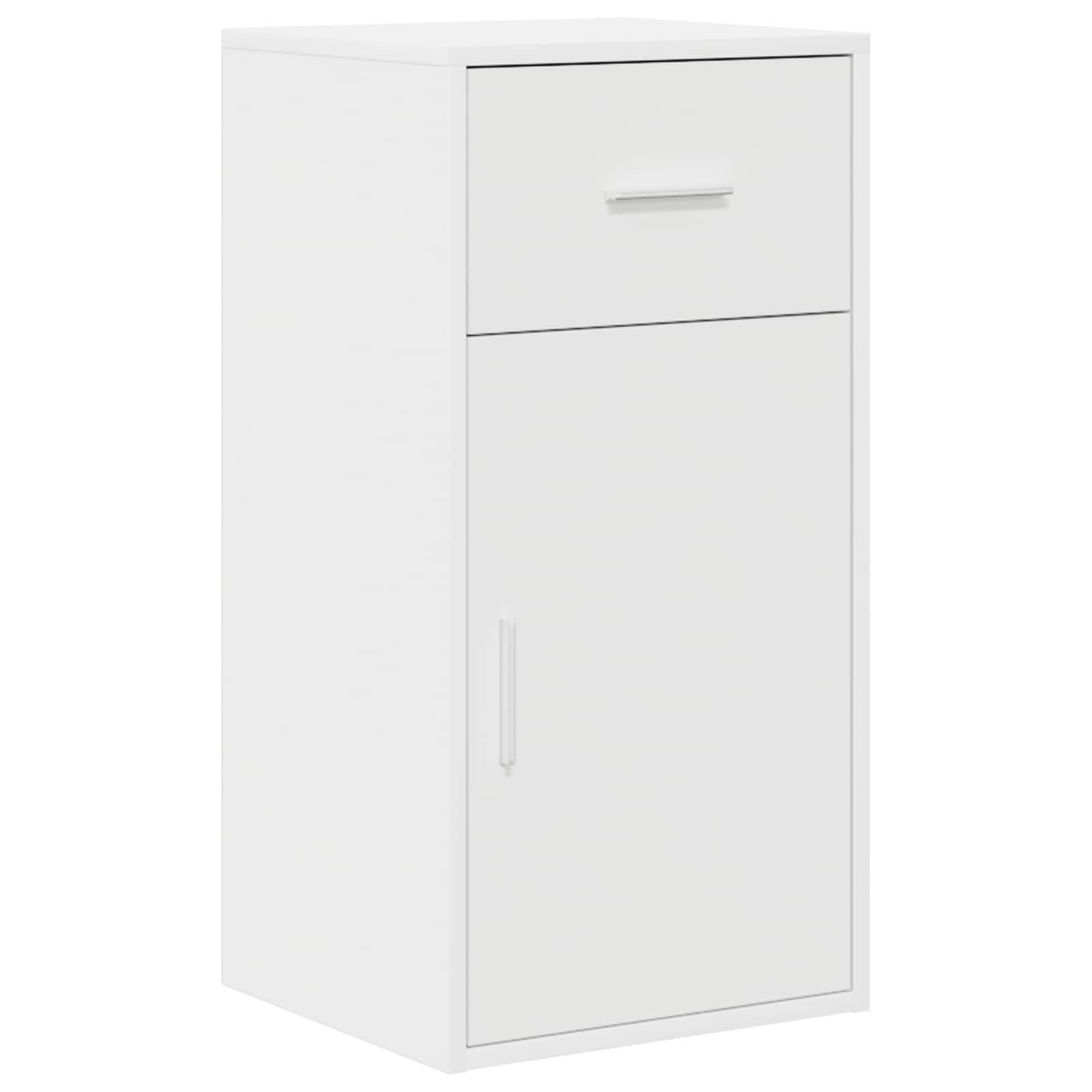 vidaXL Sideboard with Drawer White 38 x 34 x 75 cm 2