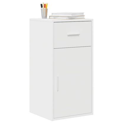 vidaXL Sideboard with Drawer White 38 x 34 x 75 cm 3